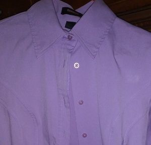 Express stretch long sleeve button up dress shirt